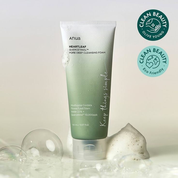 ANUA Heartleaf Quercetinol Pore Deep Cleansing Foam - Clementinepure.ec